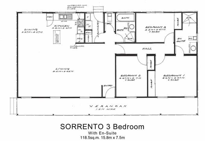 Sorrento 3 Bedroom with En-Suite